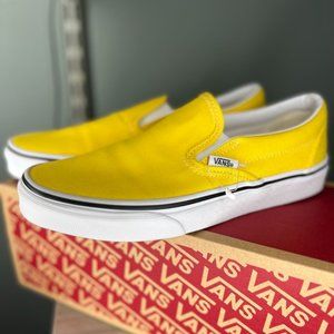 Yellow Vans slip on
